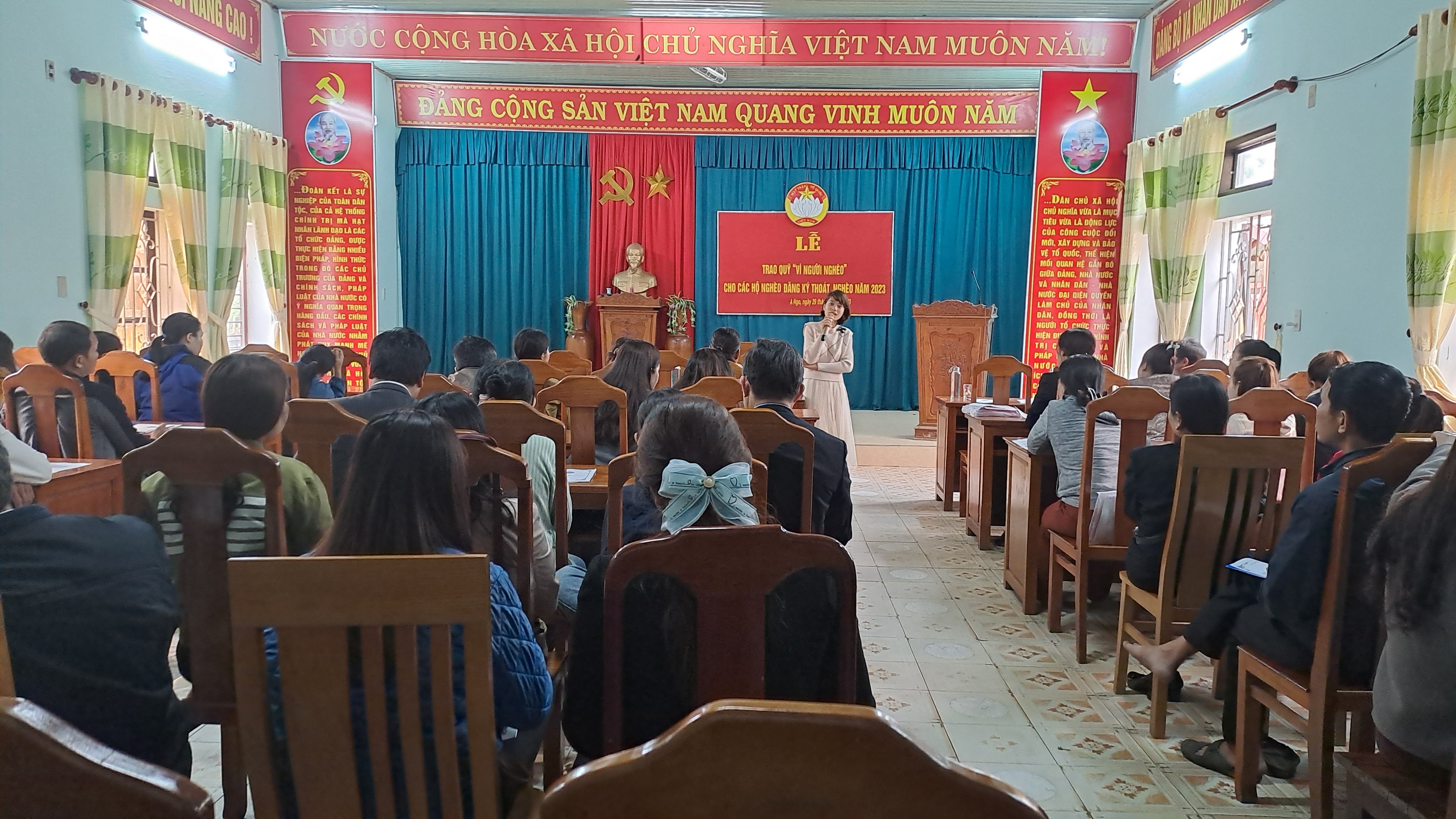 BCH Hội Nông dân 3 xã (Thị trấn, Quảng Nhâm, A Ngo) tham gia lớp tập huấn ATVSTP